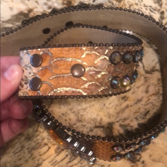 Orange/Brown Bb Simon belt - M - Picture 4 of 5